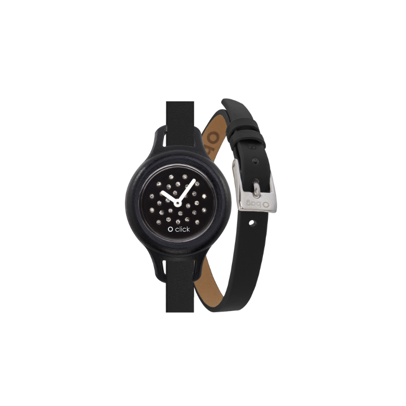 O clock click shift watch Nero