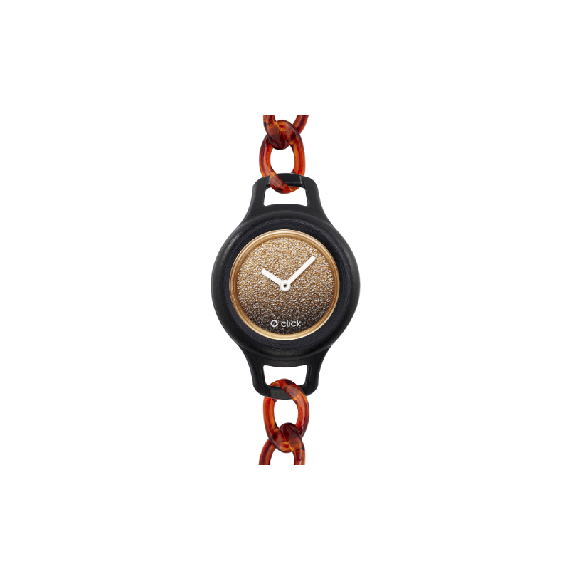 O clock click shift Giallo ambra watch