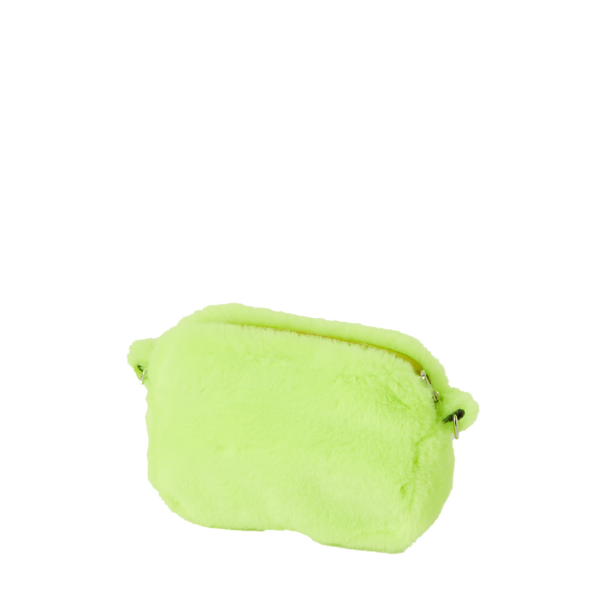 O bag pocket organizer Ecopelliccia Fluo lime