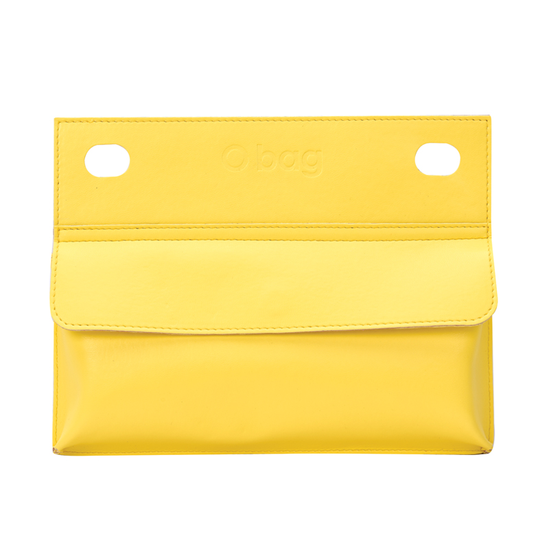 Forata ecopelle basic Giallo outdoor pocket