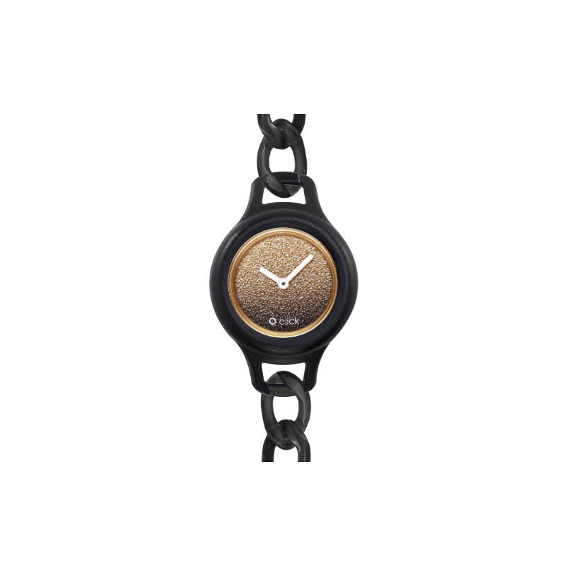 O clock click shift watch Nero