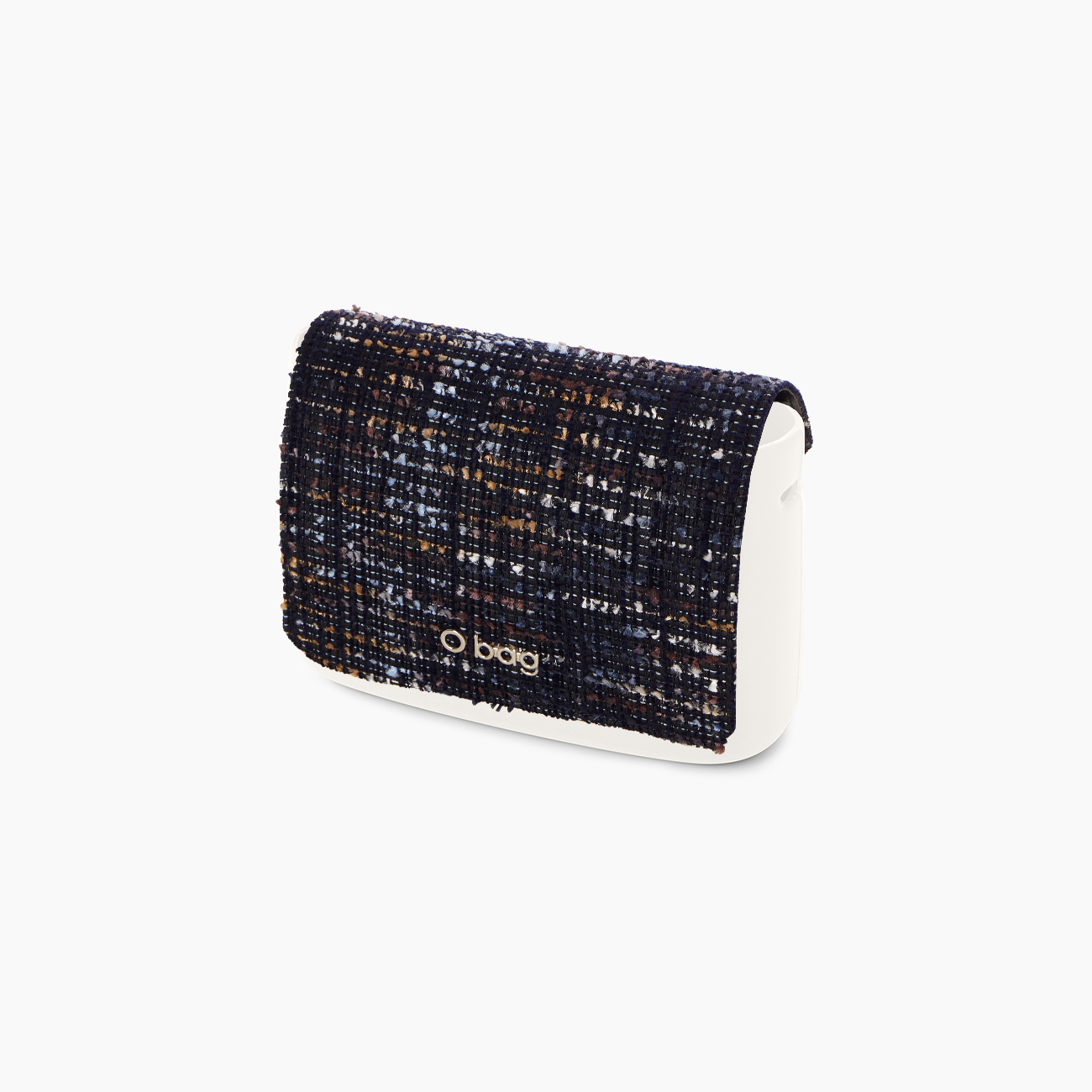 O taška s klopou Tweed Boucle` Blu navy