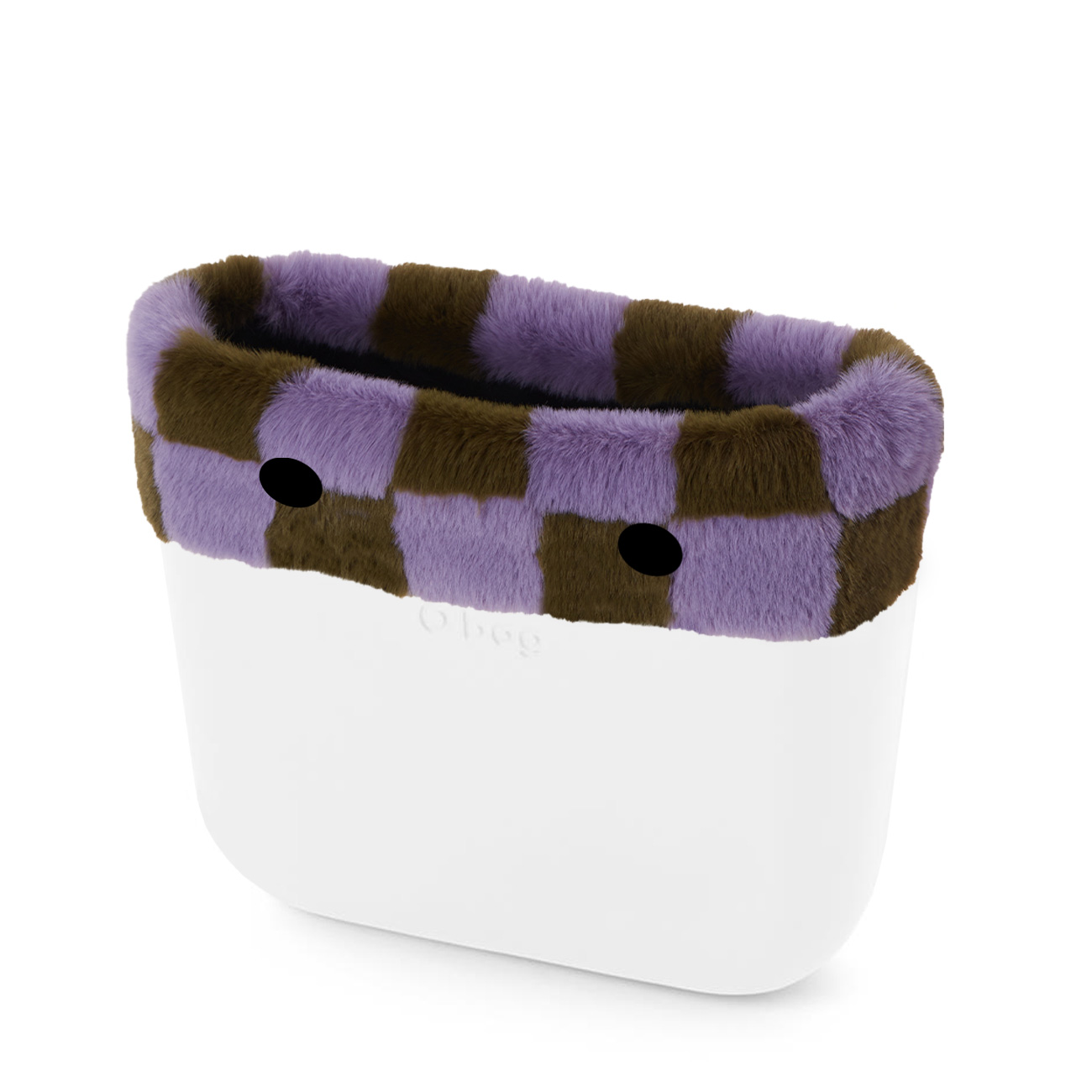 O bag mini Lapin check syntetické vlákno Lichen Lilac