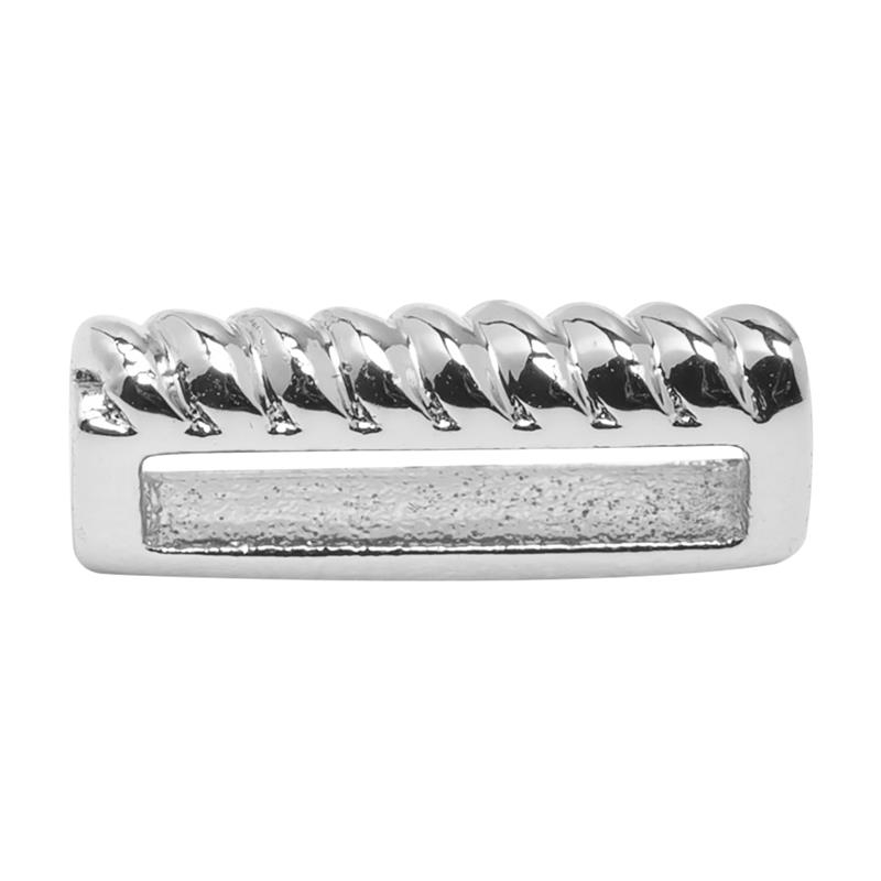 Watch pendant O clock click Pattern metallo Argento