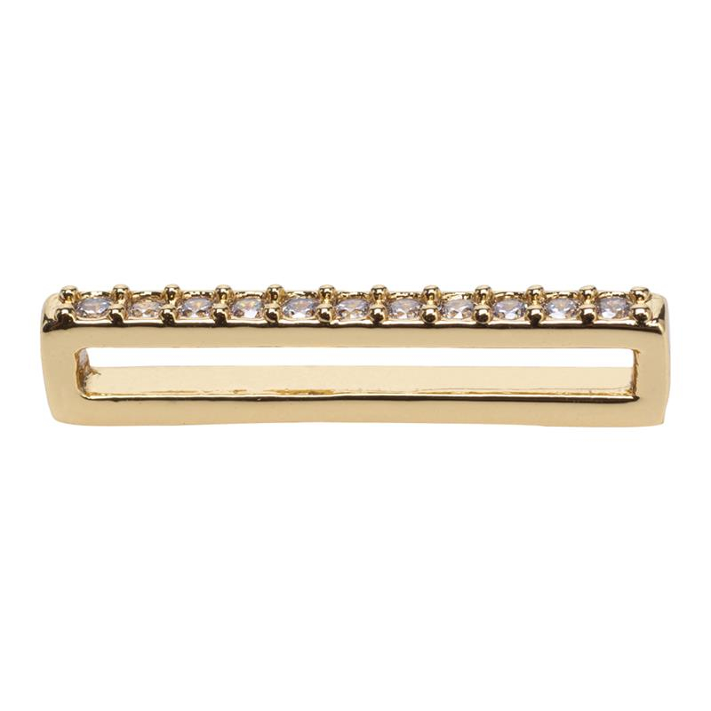 O clock shift Pattern metallo strass Ciondolo orologio Oro