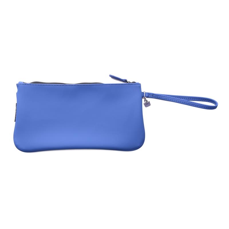 Pochette Tessuto Gommato | Cobalto