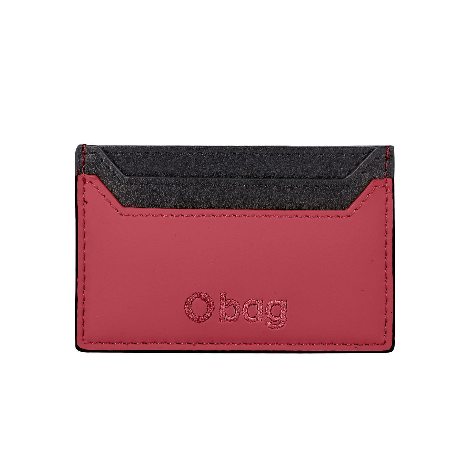 O bag Gommato pelle Ciliegia card case