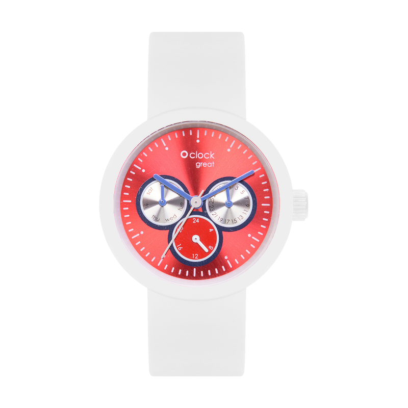 Hodinky O clock great Bianco