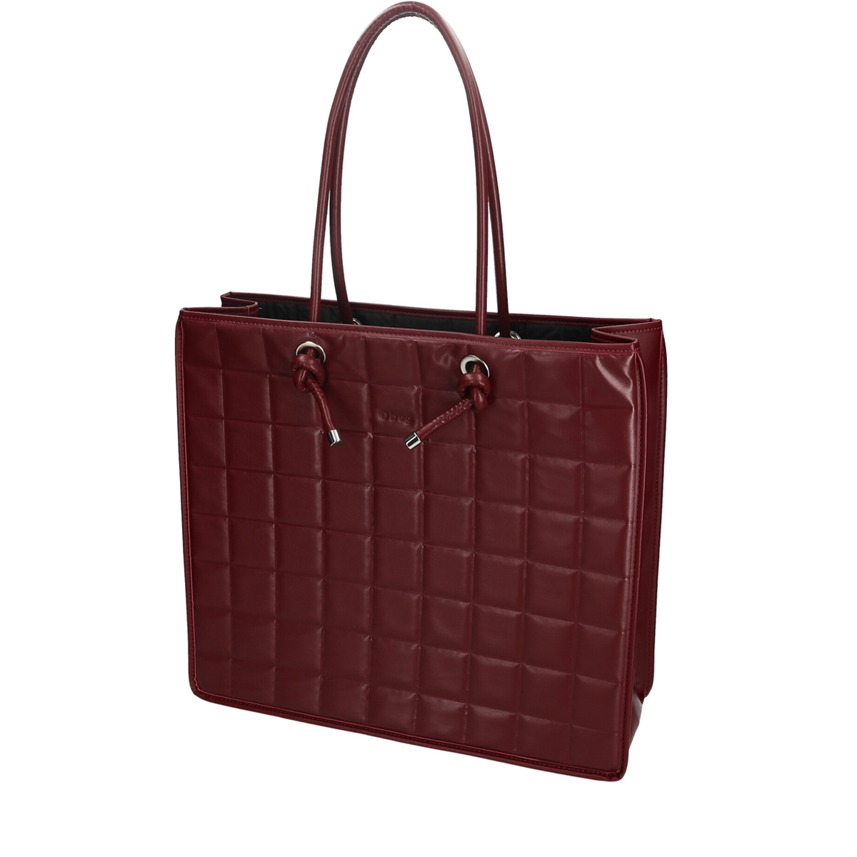 Kabelka O bag Nappa knots effetto 3d Bordeaux