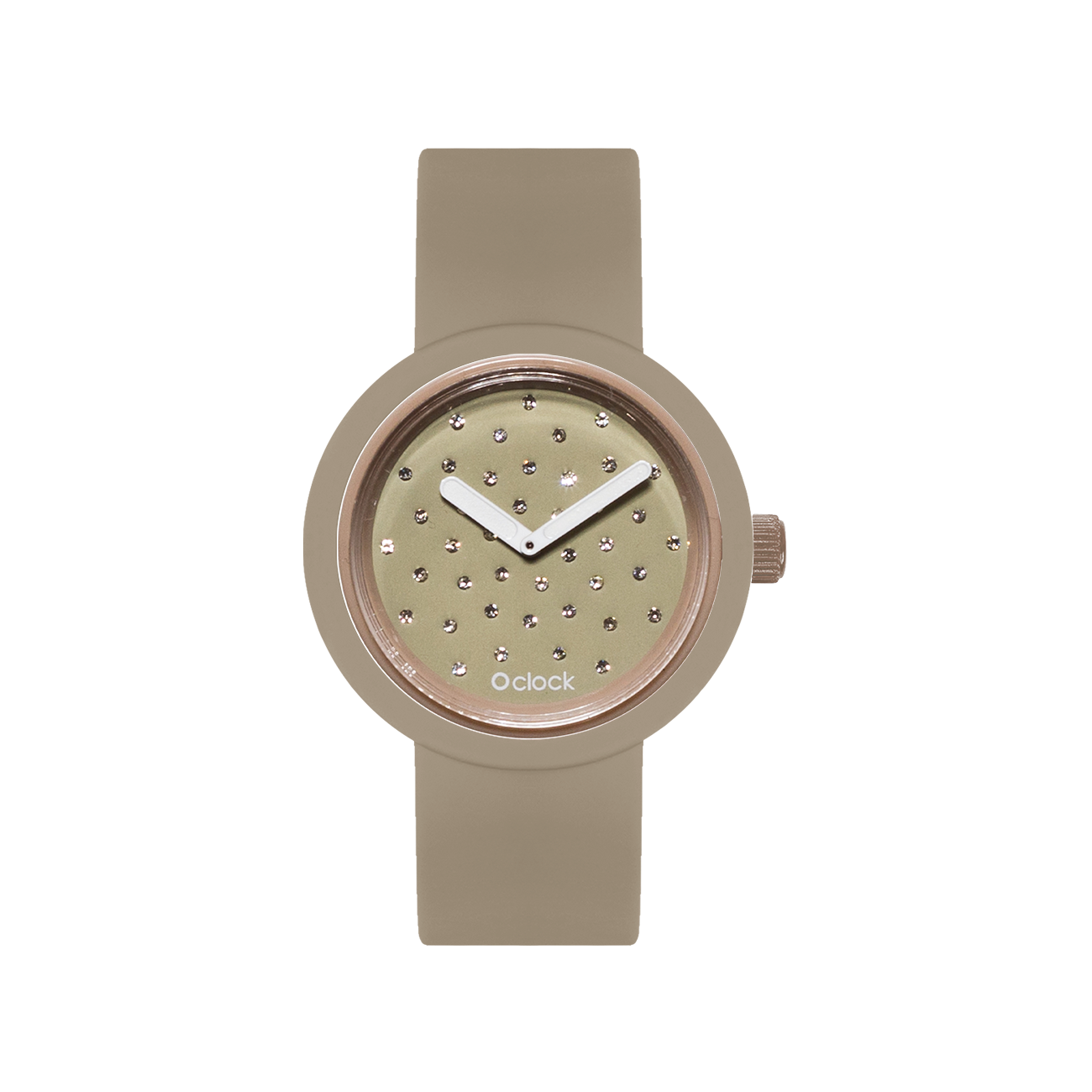 Hodinky O clock crystal Sabbia