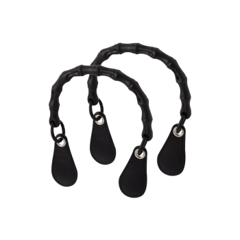 Krátké rukojeti Goccia bamboo Nero