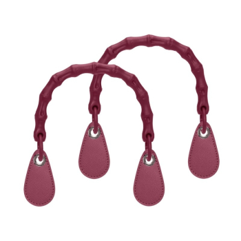 Uchwyty krótkie Goccia bamboo Bordeaux