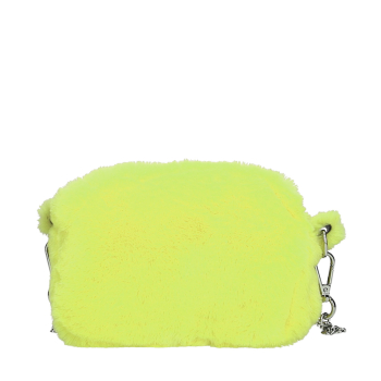 bag O bag glam ecopelliccia Fluo lime