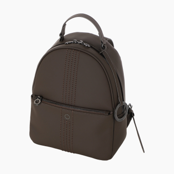 Zaino O bag Thuile Tessuto Gommato Cioccolato