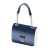 O bag pocket Boiled wool con manichetto Blue navy Avio