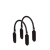 Short handles Tubolare flat ponyskin effect Nero
