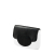Flap O bag pocket Circle tessuto nylon lucido imbottito Nero