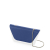 Flap O bag sheen Saffiano con catena Cobalto