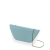 Flap O bag sheen Saffiano con catena Turchese