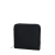 Wallet O half wally Simil pelle tessuto gommato Nero