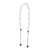 Tracolla Catena T rouche simil pelle nappa Latte