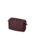 O bag organizzatore pocketbile Effetto nappa matelasse Bordeaux oro