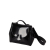 Kabelka O bag polly mini Tessuto gommato glitter Nero