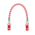 Manico Manichetto tubolare spirale bicolore e Klip Rosso