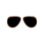 O sun Aviator Testa di moro glass frames