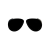 O sun Aviator Nero Glasses Frames