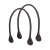 Handles Eco leather Testa di moro