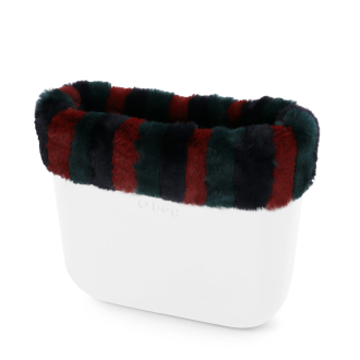Čelenka O bag mini Lapin tricolor Blu navy verde bosco bordeaux