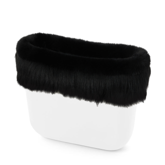 O bag mini Lapin scalettata Nero čelenka