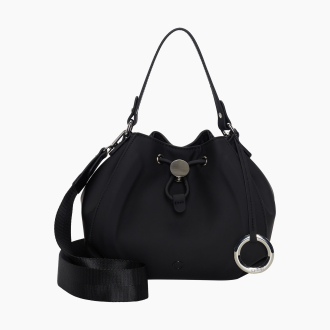 Kabelka O Bag Joy Tessuto Gommato Black