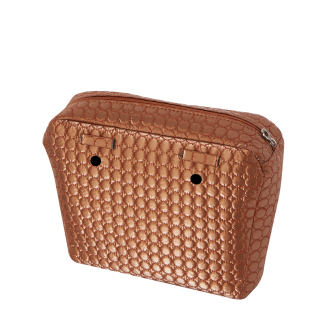Organizér O bag mini Quilted shiny Burnt red
