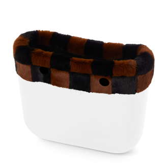 Band O bag standard Lapin check syntetické vlåkno Trim Nero Bark