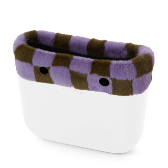 O bag standard Lapin check syntetické vlåkno Trim Lichen Lilac