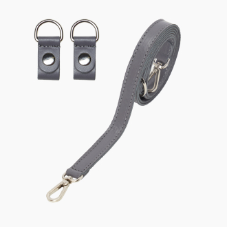 Popruh přes rameno Extraslim 110 + klip Tessuto Sintetico Effetto Nappa Easy Grey
