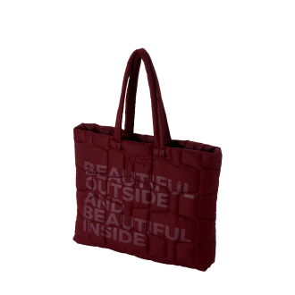 Kabelka O bag blow mini Tessuto nylon trapuntato Bordeaux