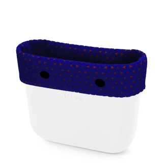 O bag mini Feltro čelenka bicolor Bordeaux blu