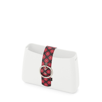 Chiusura Obag Glam Retro geometric flowers Bordeaux/Nero