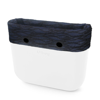 Band O bag standard Denim onde Nero