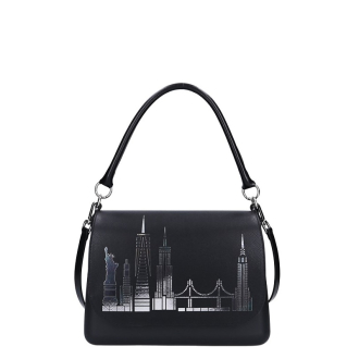 Kabelka O bag glam Nero