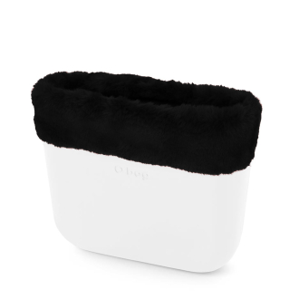 O bag mini Lapin rex Nero čelenka