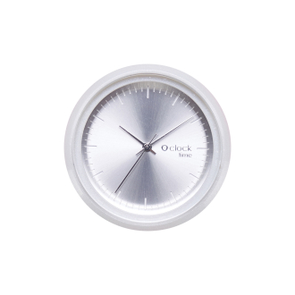 Hodinkový mechanismus O clock Time satin perlato Bianco