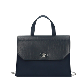 O bag smooth mini Blu navy