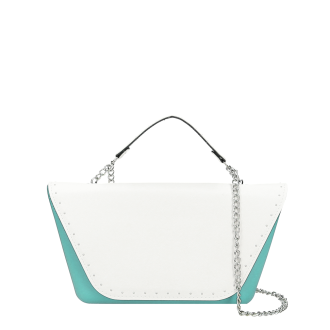 Kabelka O bag sheen Turchese