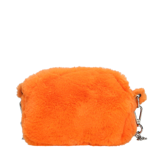 Kabelka O bag glam ecopelliccia Fluo arancione