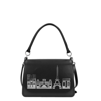 Kabelka O bag glam Nero