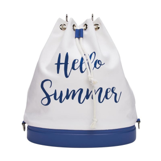 Batoh O bag tote Slogan beach Cobalto